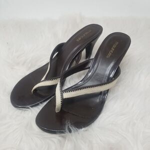 MAURICES BROWN HEELED SANDALS